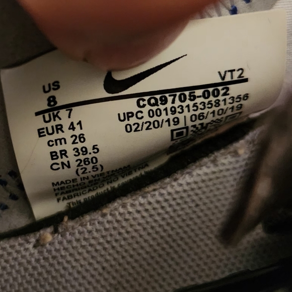 Nike React Element 55 CQ9705-002 Gray Running Men Sneakers Size 8 - Picture 5 of 11